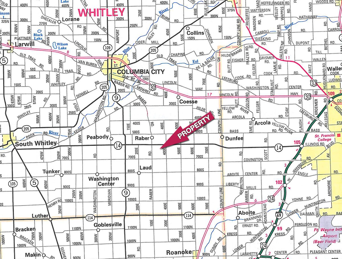 Area map - PERSONAL PROPERTY AUCTION, Speedboat, Lawn & Garden, Tools, Much More!